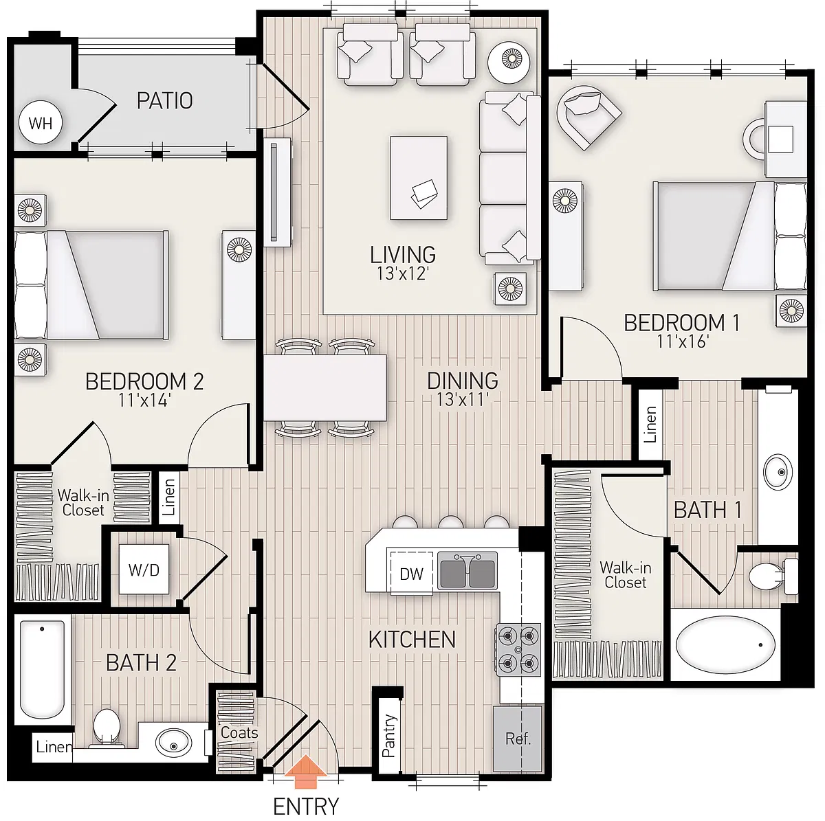 Floor plan Plan E