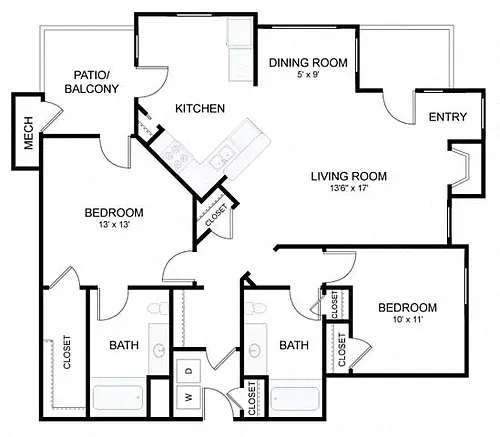 Floor plan 2D Renovation 2