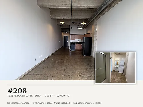 Floor plan 208 STUDIO 1 BATH