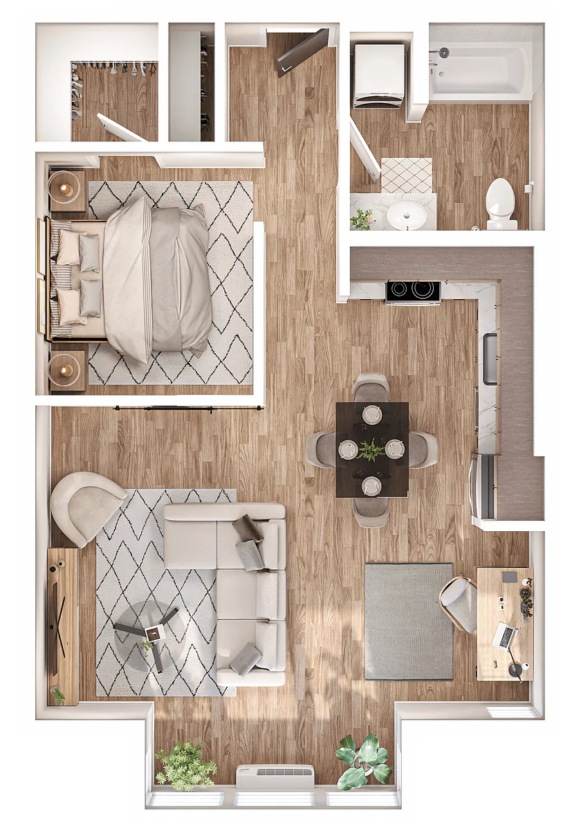Floor plan 1H