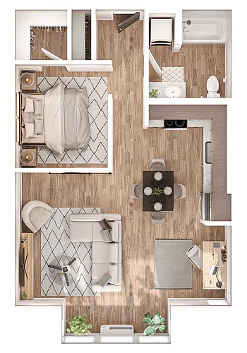 Floor plan 1H
