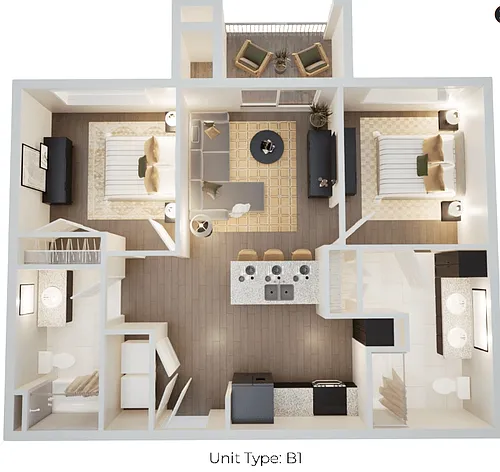Floor plan 2 Bedroom