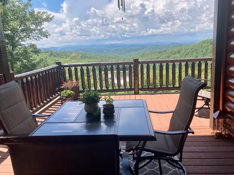 View from outdoor dining area
