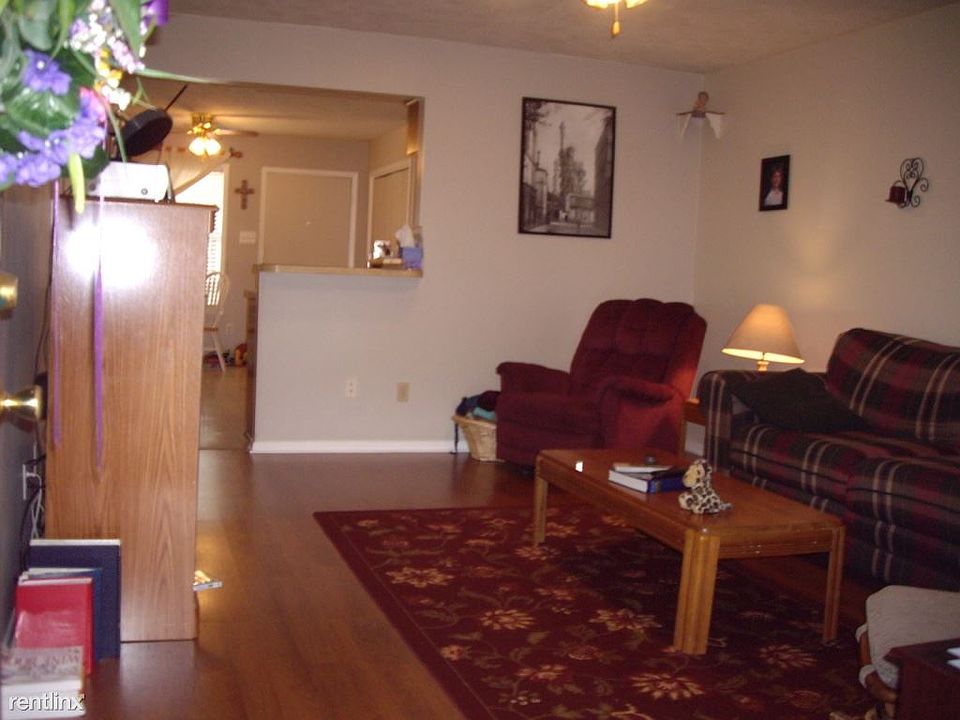 living room toward kitchen & back door