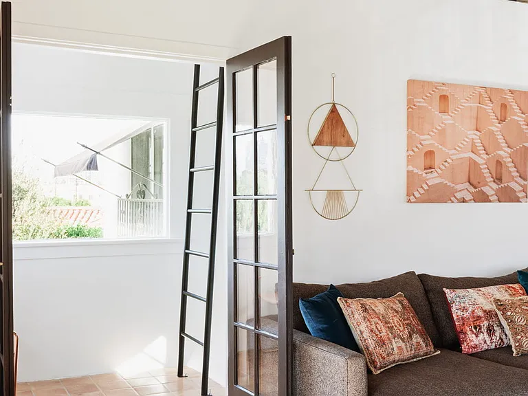 enclosed sun porch - with ladder to loft