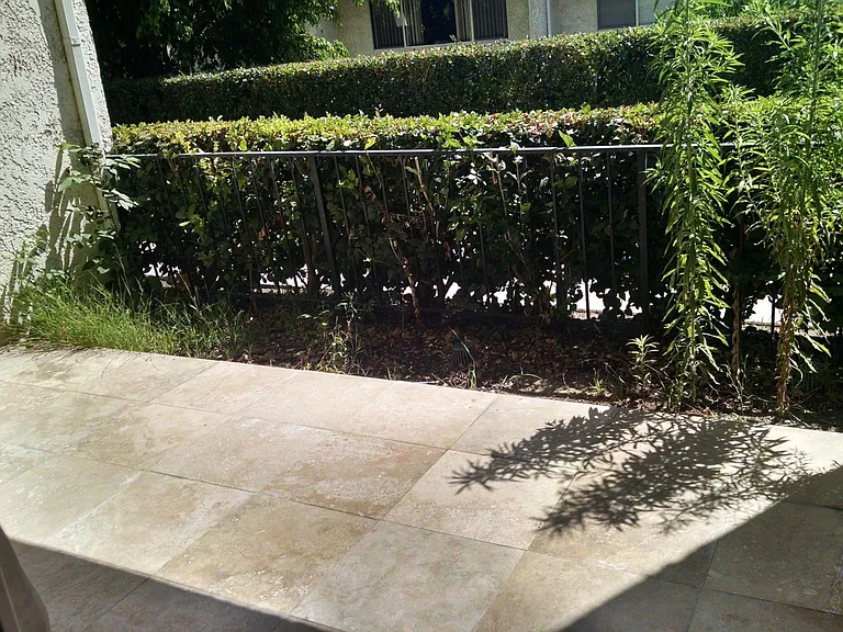Tiled patio