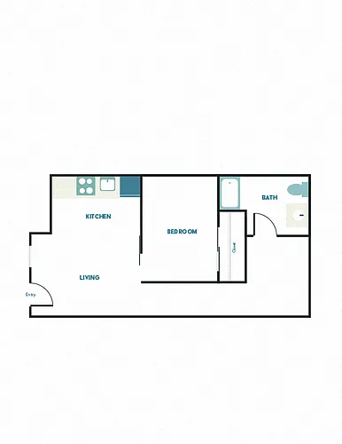 Floor plan 1X1 - B1