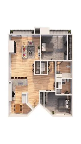 Floor plan B3-Townhome