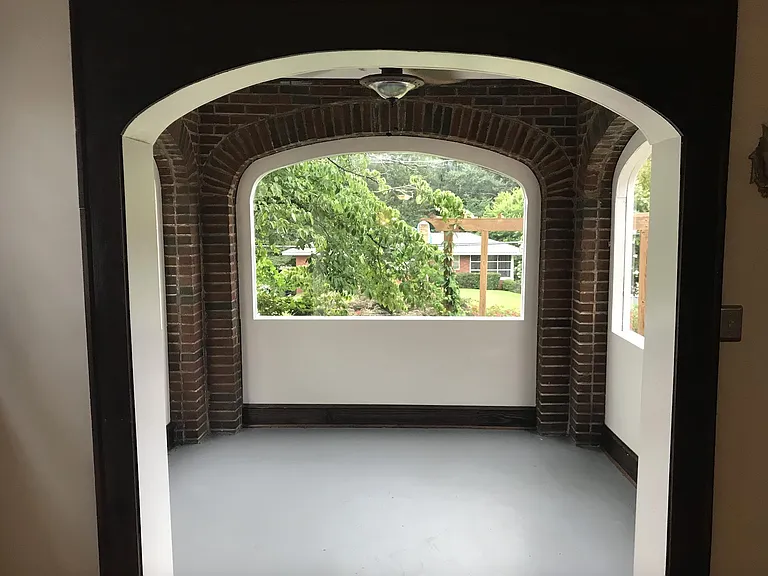 Front Sun Porch. Used as Office.