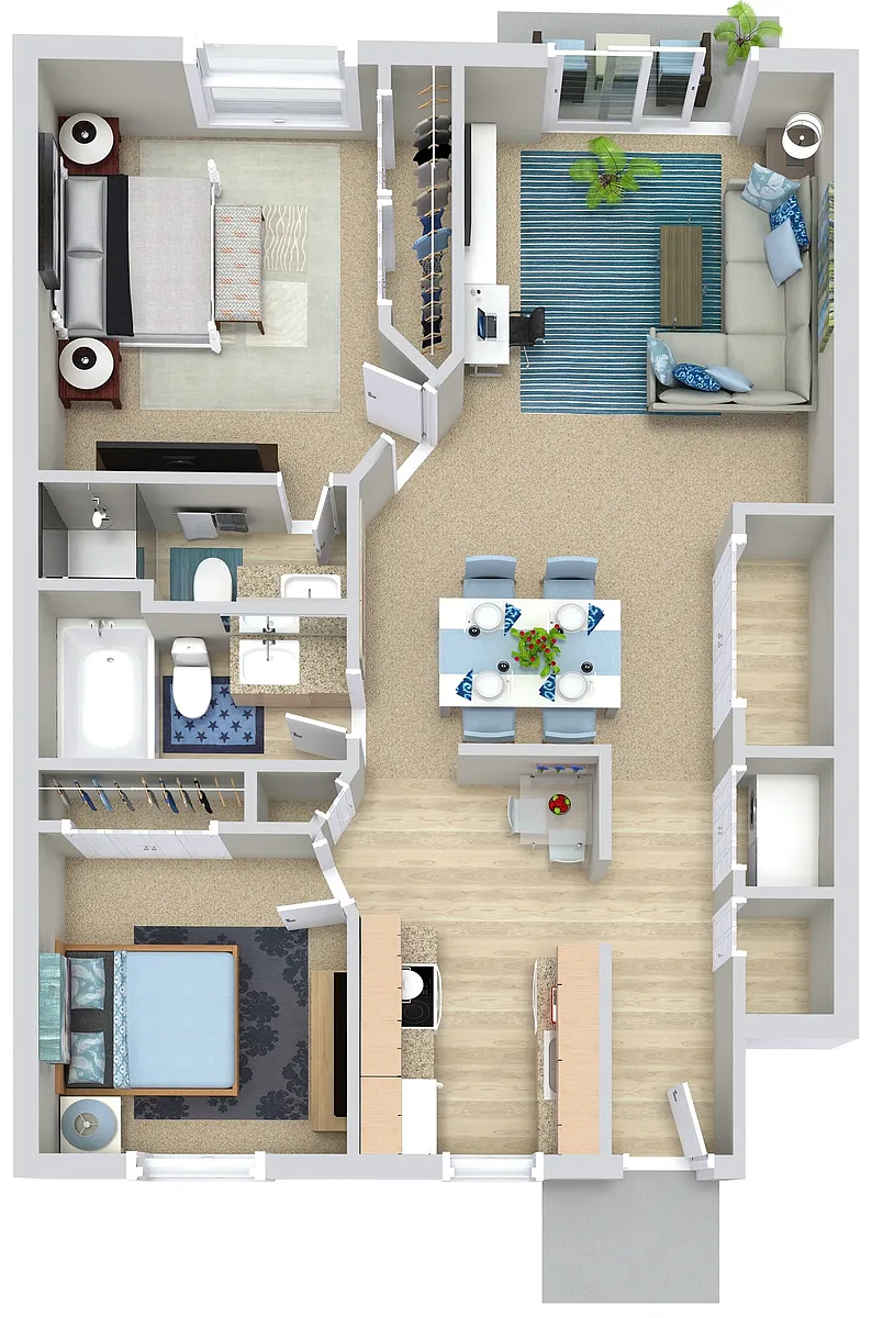 Floor plan 2 Beds | 2 Baths Special Accessibility