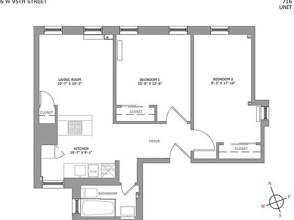 2nd image of 336 W 95th St APT 55