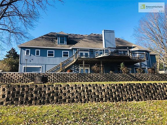 View from the shoreline. Fresh exterior paint in October of 2018.