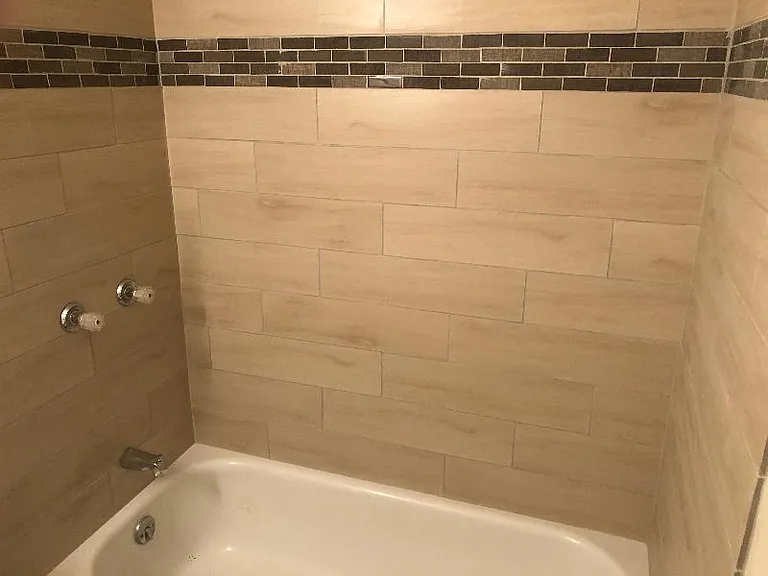 Bathroom with tile