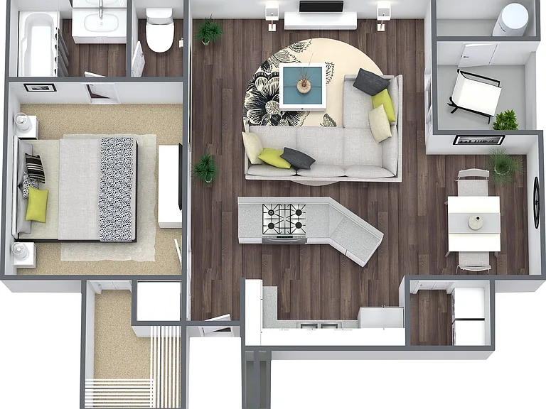One Bedroom, One Bath One Bedroom, One Bath