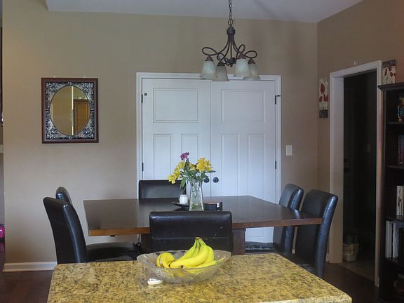 Doors lead into pantry