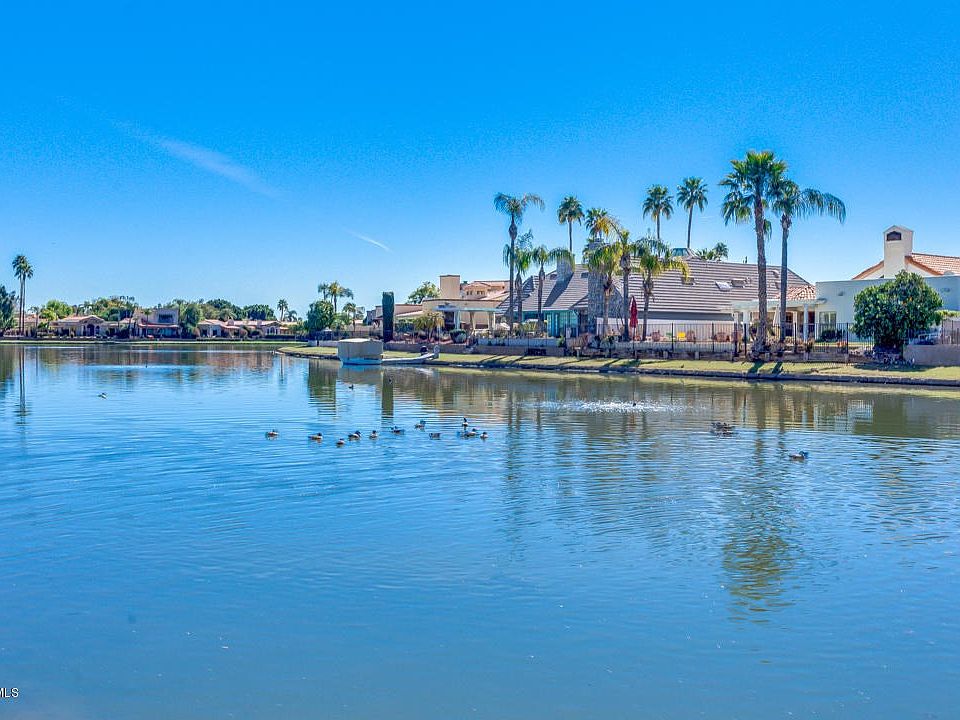 Lake right accross the street