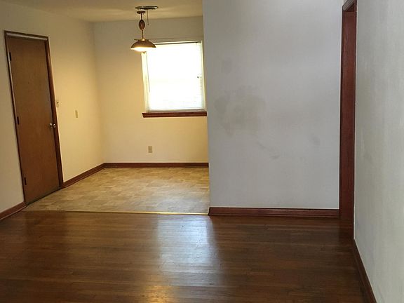 From front door across living room to dinning.