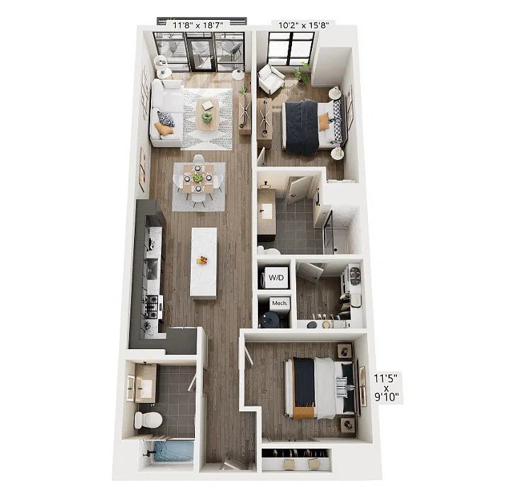 Floor plan Linden Penthouse