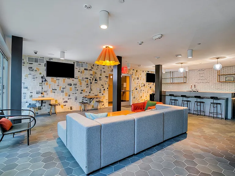 Resident lounge with comfortable seating