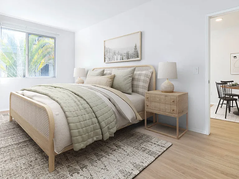 Bedroom with Hard Surface Flooring