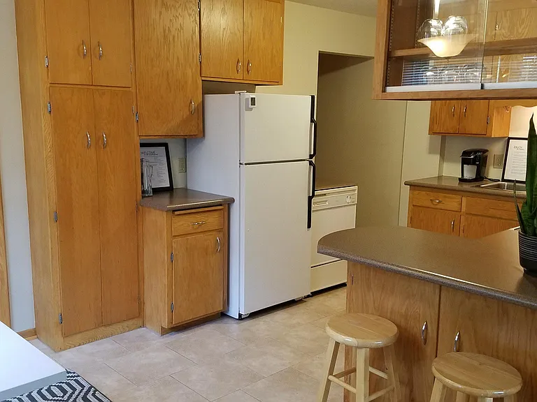 Kitchen with lots of storage space