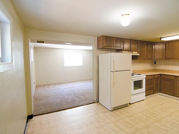 kitchen looking into living room