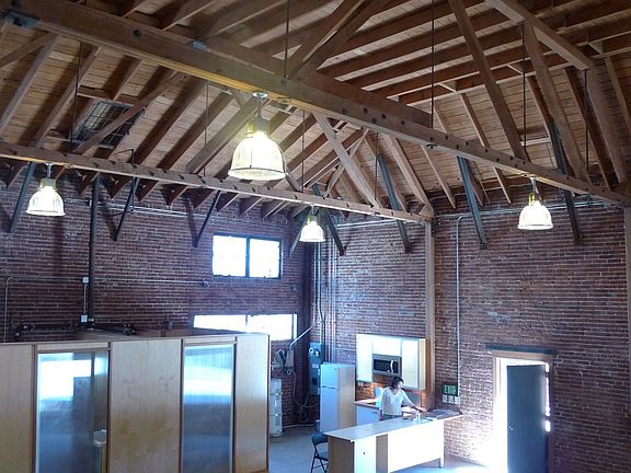 View of Bathroom and Kitchen Area from Mezzanine