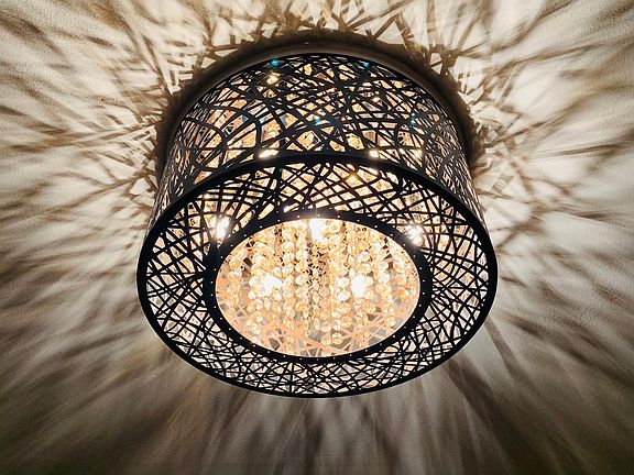 Chandelier in main living space