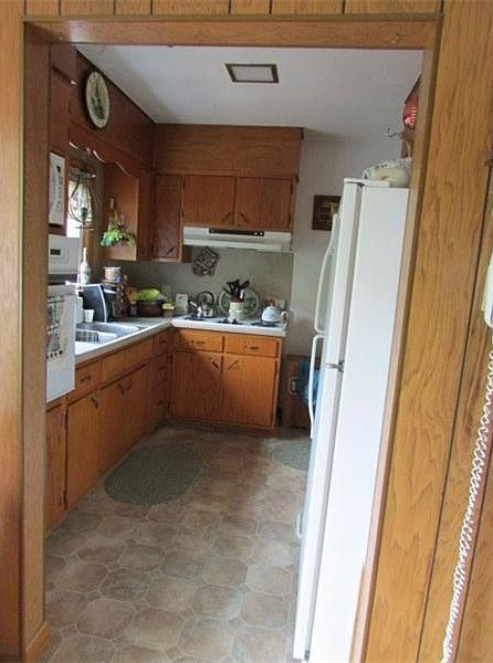 Kitchen with newer floor