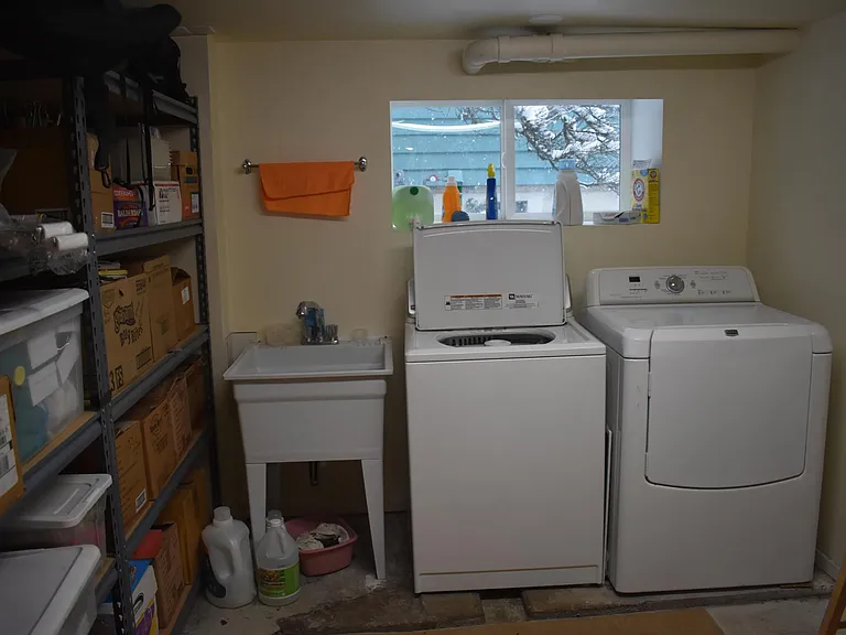 landry and storage shared with the upstairs tenants
