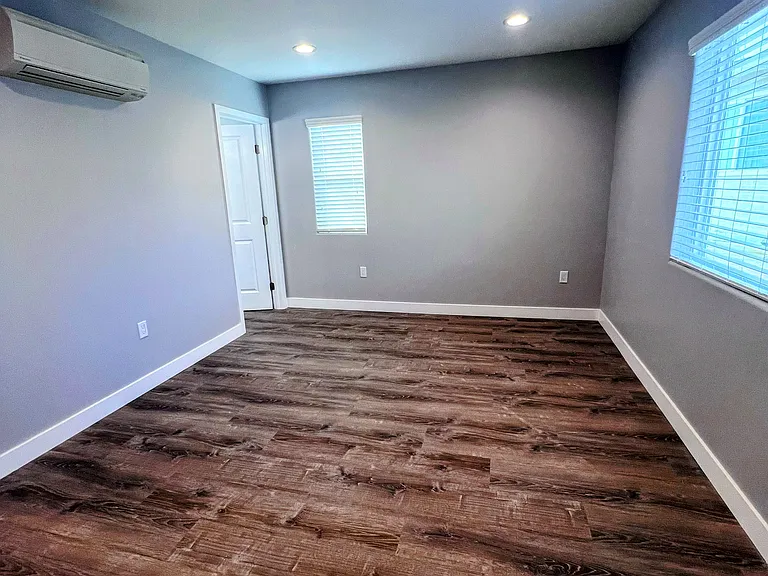 Primary bedroom with separate bathroom