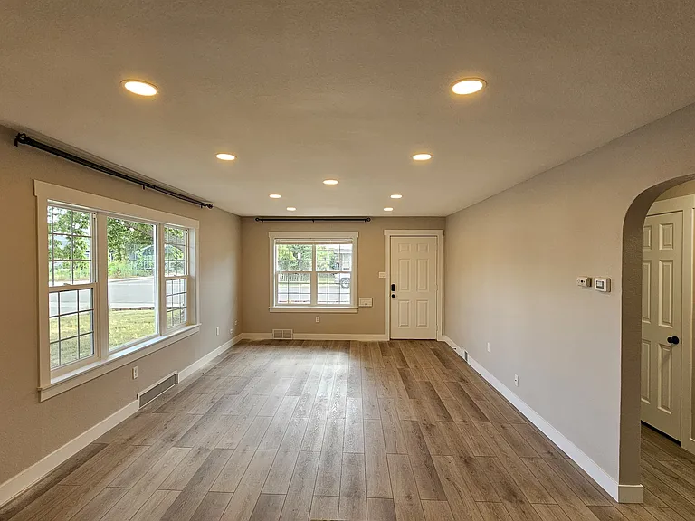 Living room from the kitchen view