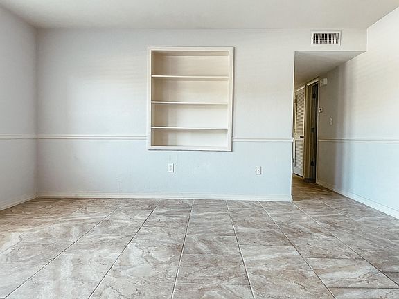 Living Room with Built-In Book Shelves