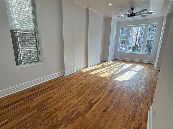 Natural light fills the common area even in the dull winter days
