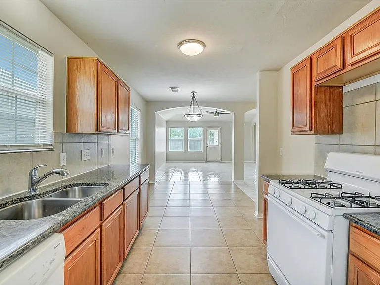 Kitchen with granite counter tops