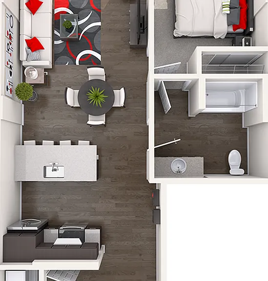 B1 - 1 Bed/1 Bath B1 - 1 Bed/1 Bath