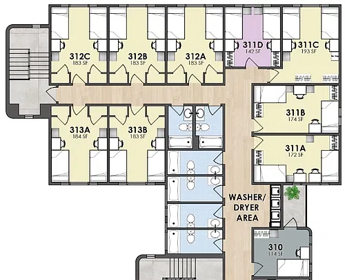 Floor plan Third Floor B