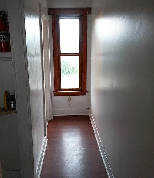 Hallway to bathroom