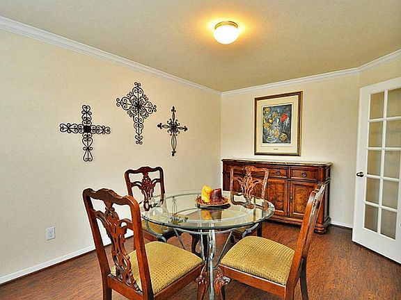 Through French doors sits the study, which could be used as a formal dining