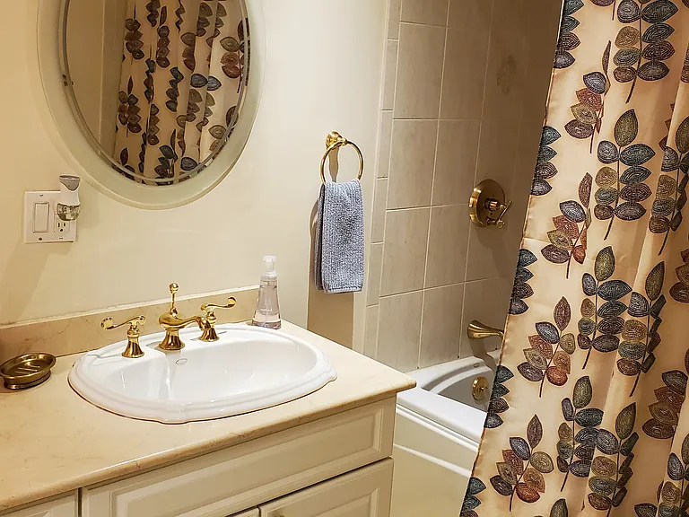 Primary ensuite bathroom with jetted tub