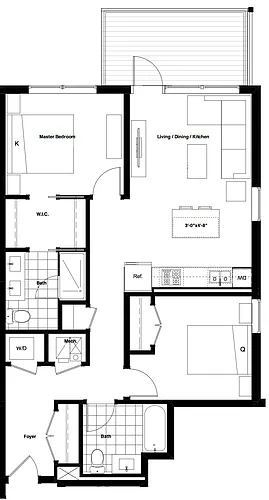 Floor plan 7 - 2X2