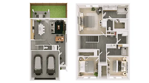 Floor plan C7 - Townhome