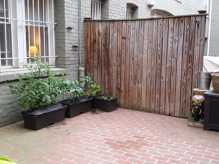 Private backyard - separated with neighbor for privacy