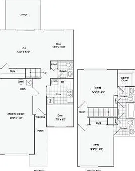 2-Bed 1.5-Bath Townhome 2-Bed 1.5-Bath Townhome