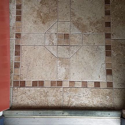 Front Entryway Tile Work