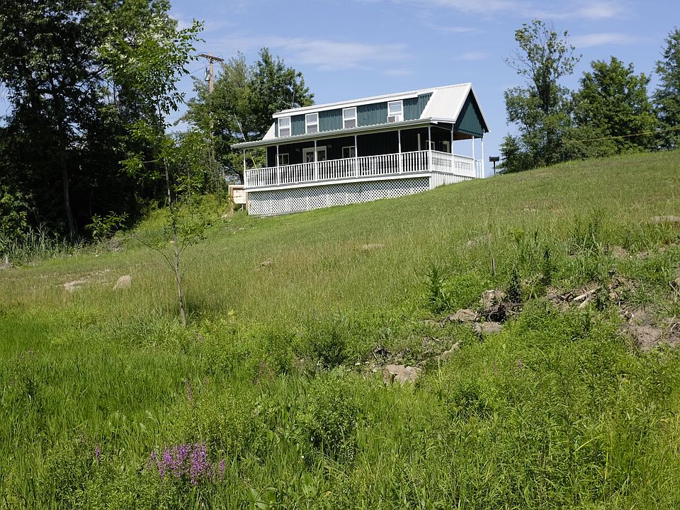 View from the stream below