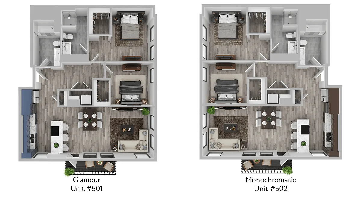Floor plan Cascara - 2 Bed C1 (Diamond)