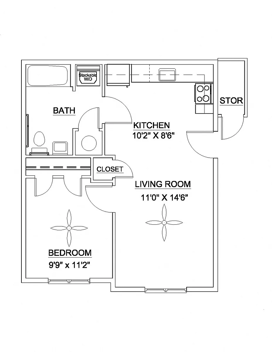 Floor plan The Brightleaf GWII 535