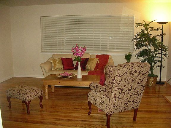 Living room with beautiful hardwood floor