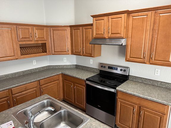 Kitchen with Birch cabinets